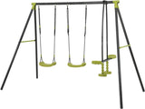 XNS008 interesting triple children metal safe set 440lbs for outdoor playground three seat W171194386
