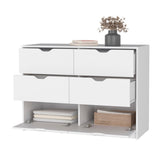 Dillon 4 Drawers Dresser, Chest of Drawers with 2 Cabinets B128P148697