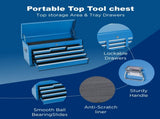 Tool Chest, 8-Drawer Rolling Tool Storage Cabinet with 2 in 1 Detachable Top Tool Box, Liner, 51693910