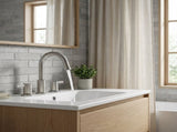 8-Inch Widespread Bathroom Faucet, 2-Handle 3-Hole with 360&deg Pull-Down Sprayer and Pop-Up Drain, 30261772