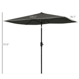 ZUN Outdoor beach umbrella / Sun Umbrella （Prohibited by WalMart） 47425850