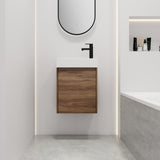 18 Inch Floating Small Bathroom Vanity With Single Sink, Suitable For Small Bathroom-BVB03018BRE W99966398