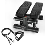 ZUN Steppers for Exercise, Stair Stepper with Resistance Bands, Mini Stepper with 330LBS Loading 07186320