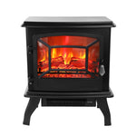 ZUN SF507-17 17 inch 1400w Freestanding Fireplace Fake Wood/Single Color/Heating Wire/A Rocker Flame 86300249