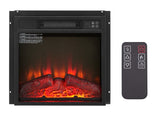 Electric Fireplace Insert 18" 1400W 120V ,Equipped with remote control, ultra thin heater with log 56897865