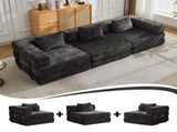 Compression Sofa,Convertible Floor Sofa Bed with Fixed-Shape Frame, Boneless Modular Sectional 51374558