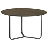 Natural and Gunmetal Top Accent Table B062P153907