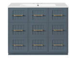30inch Bathroom Vanity with Undermount Sink and Drawers, Painted Surface, Soft-Close Doors, Bathroom N710P331580C
