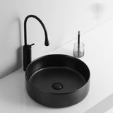 Ceramic Circular Vessel Bathroom Sink Art Sink W999104414