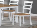 Contemporary 6pc Set Table w 4x Side Chairs And Bench Wooden Seats Chairs Rubber Solid wood B011P504985