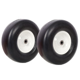 2pcs 13x5.00-6" Flat Free Lawn Mower tires,Zero Turn Mower replacement Solid Tire, Smooth tread, W465P266297
