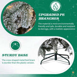 7 FT Snow Flocked Pre-lit Artificial Pencil Christmas Tree, Hinged Xmas Pine Tree with 1100 Branch 39284790