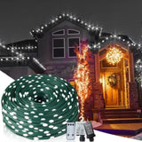 ZUN Christmas Rope Lights,1000LED/328Ft Outdoor Decorative String Strobe with 8 Modes/Remote/IP67 37991284