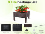 Raised Garden Bed Planter Box, 3 Size Options Self-Watering Elevated Garden Bed, Lightweight PP 52277315