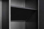 ZUN Metal Armoire Wardrobe Cabinets,70" Black Locker Steel Wardrobe Bedroom Storage Cabinet with Doors W1247P221093