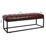 Metal Base Upholstered Bench for Bedroom for Entryway W68049944