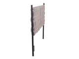 Queen Size Headboard in Black Metal and Grey Fabric B202P223758