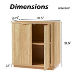 31.5'' Buffet Cabinet Sideboard with Storage Curved wave Design for Bedroom, Living Room, Hallway, 38642920