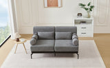 Modern Loveseat Sofa 59" Sofa Couch 2-Seater Sofa with Flexible USB Ports , Unique Cylindrical N719P290584E