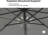 Cantilever Patio Umbrella 12ft Offset Cantilever Patio Umbrella With Base Included Large Round 28162233