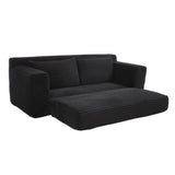 Loveseat Sofa with Memory Foam & Steel Frame - No Assembly, Convertible 2-in-1 Design, Corduroy W3561P324174