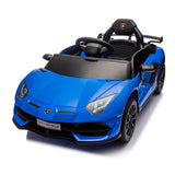 ZUN 12V Kids Ride On Car W/Parents Remote Control,Licensed Lamborghini Aventador Xago,Hydraulic pressure W1396P184348