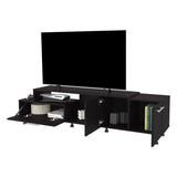 FM FURNITURE Liberty Entertainment Center with Drop-Down Door. Adjustable Legs. Open Storage. and B128P283288