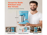 Milkshake Maker, 100W Drink Mixer Machine, Single-Head Blender with Dual-Speed Settings and 12148025