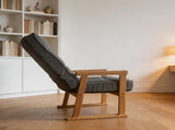 Modern adjustable lounge chair, with adjustable seat height and three-level lumbar angle adjustment, W244P459660