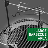 85*85*108cm Round Iron Spray Grill Black 05202549