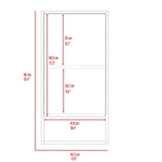 ZUN Modesto Medicine Cabinet, One Open Shelf, Mirrored Cabinet With Two Interior Shelves B128P148755