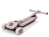 Kids Ride On 3-Wheel Scooter W/Buildable blocks, PU flashing wheels and Folding Kick W1578P368162