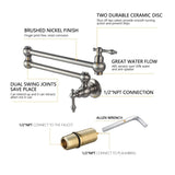 Folding faucet Pot Filler Faucet Wall Mounta 65820499