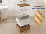 LED Bathroom Wall Medicine Cabinet Mirror 32"24" Lighted Mirror with Storage Recessed or Surface 2 T3177P296182