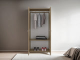 Soham Closet System Slim, Bedroom, Macadamia B092P360641