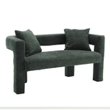 COOLMORE Modern Chenille Loveseat Sofa , Comfy Upholstered 2-Seater Sofa, Small Loveseat Accent W395P224849