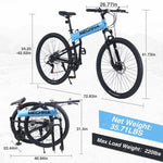 ZUN 29" Folding Mountain Bike ,Suspension Fork,Aluminium Alloy Frame 21Speed Mountain Bike W1019P188254