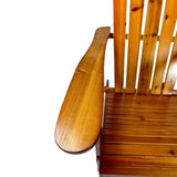 Outdoor or indoor Wood Adirondack chair, foldable, OAK W495P286083