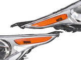 Pair LeftRight Side Chrome Headlight Replacement for Ford Transit Connect 2014-2018 DT1Z13008Q 34436310