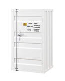 White 1-Door Chest with Container Lock B062P209020