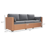 Rattan Three-Seat Sofa 57535929