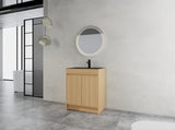 28" Freestanding Bathroom Vanity / Laundry Utility Cabinet, w/ Stainless Steel Sink and Flexible W999P376890