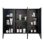 ZUN 39x28 inches Medicine Cabinet Black Iron Cabinet bathroom with mirror Wall mount W1355P192281