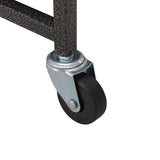 4-Story Pet Cage, Bunny Hutch with Ladder, Lockable Wheels and Removable Tray, Black and Orange W2181P153020