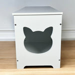 ZUN 39.4" Top open Cat Litter Box Enclosure Furniture, Cat Washroom, Hidden Litter Box Cover, Cabinet W1412P176880