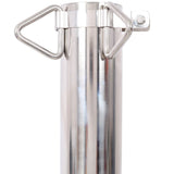 12FT Heavy Duty Stainless Steel Canopy Pole With Base Plate,Suitable for W465P272035
