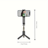 ZUN Handheld Stabilizer Bluetooth Selfie Stick Beauty Fill-in Light Anti-Shake VLOG Single-Axis Mini 55016426