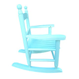 ZUN Children's rocking light Light Blue chair- Indoor or Outdoor -Suitable for kids-Durable 91426325