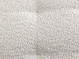 Movile Boucle Tufted Accent Chair with Oversized Seating, White T2574P185198