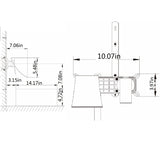 Wall mounted bathroom waterfall faucet 09354006
